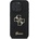 GUESS Гръб Guess PU Fixed Glitter 4G Metal Logo Case за iPhone 16 Pro Max - Черен