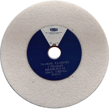 Tyrolit Brusný kotouč plochý 175 x 20 x 20 mm 99BA60L9V40 T418316