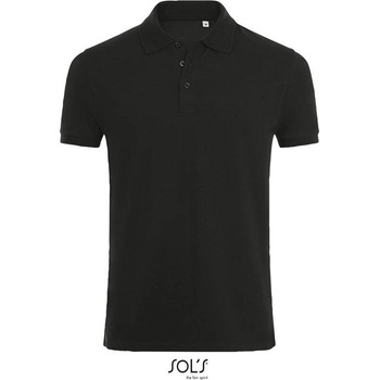 Sol's Phoenix Men pánske elastické polo čierne