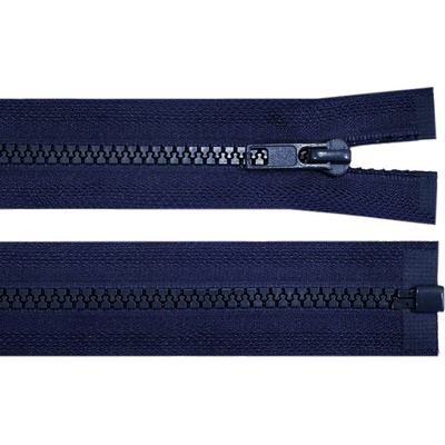 Kostěný zip No 5 délka 100 cm bundový, malé, 330 modrá tmavá