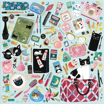 Galison - Puzzle Purrfect Accessories - 500 piese