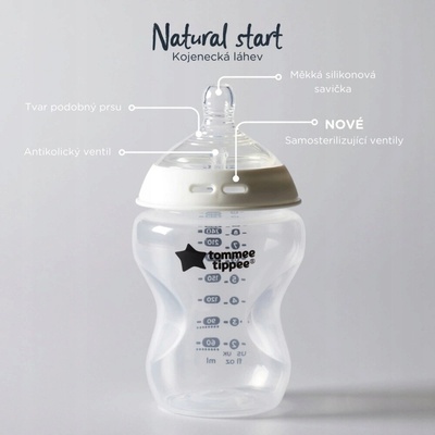 Tommee Tippee kojenecká lahev Anti Colic 2ks transparentní 340 ml