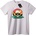 NOONEBRAND Тениска Тропически Skull Залез - XS, White