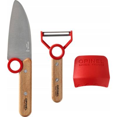 Kuchyňská sada Opinel pro děti Le Petit Chef červená