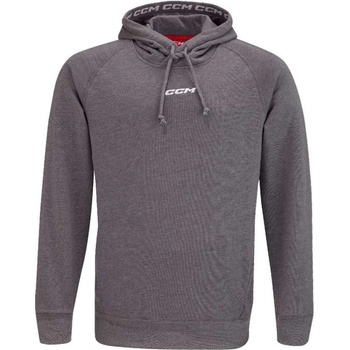 CCM Mikina CCM Team Fleece Pullover Hoodie JR, čierna