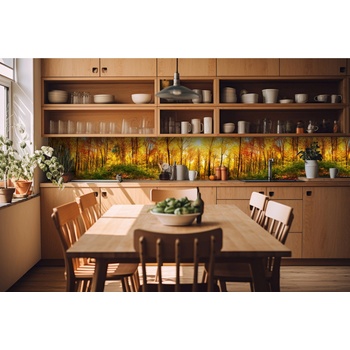 DIMEX ART s. r. o Фототапет за кухня - слънчева гора 420 x 60 см