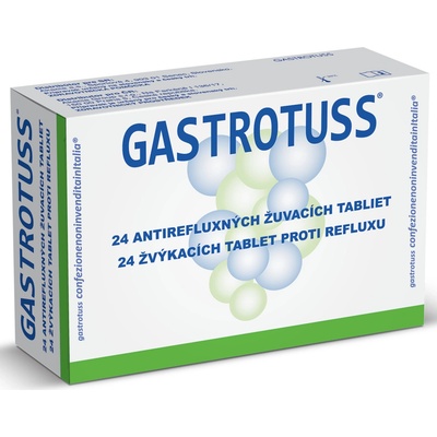Gastrotuss tabliety žuvacie antirefluxné 24 ks