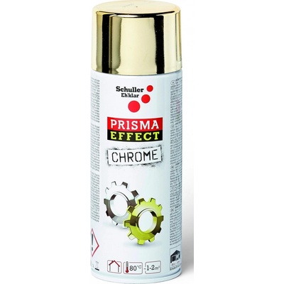 Schuller Prisma barva ve spreji lesklá chromový efekt 400 ml zlatá
