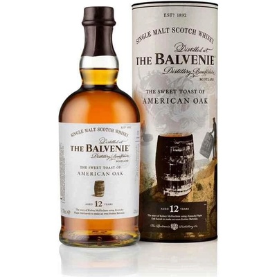 Balvenie American OAK 12y 43% 0,7 l (tuba)