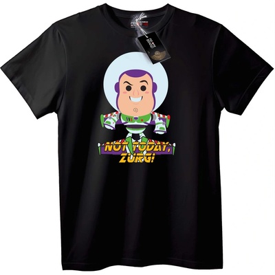 NOONEBRAND Тениска Buzz Lightyear Не днес Zurg - XL, Black