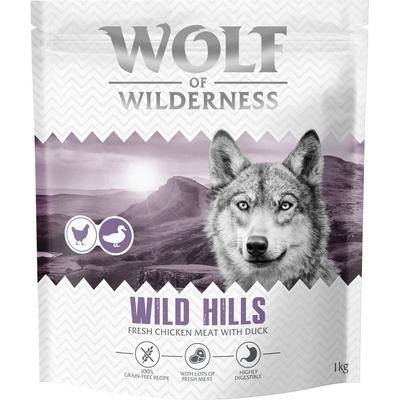 Wolf of Wilderness Adult "Wild Hill's" kachní bez obilovin 4 x 1 kg