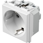 TEM Контакт шуко 2P+E 16A 2M, цвят Бял гланц, Modul - VM10PW (VM10PW)