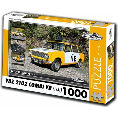 Retro-auta č. 29 Vaz 2102 Combi VB 1981 1000 dielov