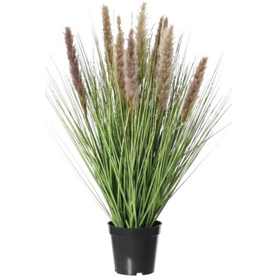 Umelá tráva v kvetináči 68 cm hnedá