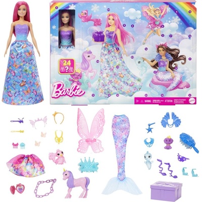 Mattel Barbie Pohádkový adventní kalendář 2024, HRG90 – Zboží Dáma