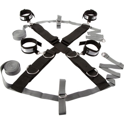 SuperLove Bondage Perfect Over the Bed Cross Restraint Set