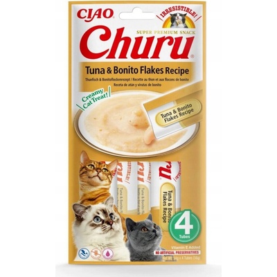 Churu Cat Tuna & Bonito Flakes 4 x 14 g