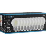 Mexen Vintis 10x LED филамент крушка E27, G45, 4W, неутрална - 4000K, 470 lm, прозрачна - (L156-E27-0440-00x10)