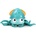 Raya Toys Играчка за баня Raya Toys - Октопод, син (502121617)