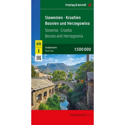 Slovinsko, Chorvatsko, Bosna a Hercegovina 1:500 t.