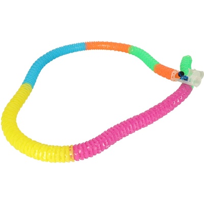 KIK KX4521 Dlouhá trubková dráha s rychlým vozem 210 prvků