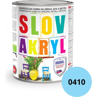 Slovakryl 0410 0,75kg svetlomodrý