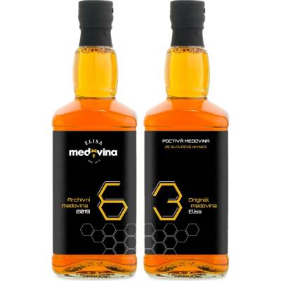 Medovina Elisa dárek k 63. narozeninám 11% 2 x 0,5 l