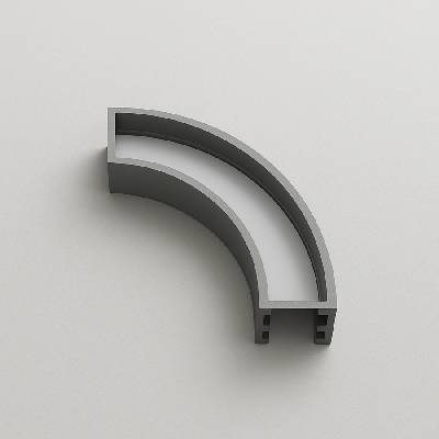 ПРОФИЛ АЛУМИНИЕВ wave 1/4 Ф600 50x50+ДИФУЗЕР К-КТ ral (5801-0.25ral)