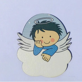 Image 1 of Loranc Магнит за торта Ангел - момче