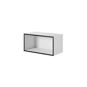 Cama meble Cama отворен шкаф за съхранение ROCO RO4 75/37/37 бяло/черно (RO4 BI/CZ)