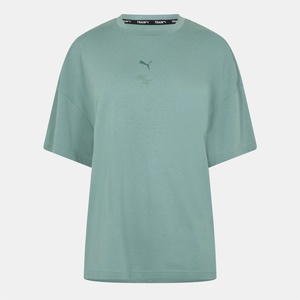 PUMA Women's Hyrox Short-Sleeve Performance Gym Top - Eucalyptus - sportihobi - 78,21 лв