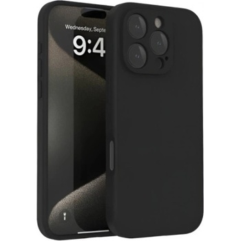 Mobi-Fon Силиконов кейс iPaky матиран, За iPhone 16 Pro Max (6.9), Черен (IPH-16PMAX-008)