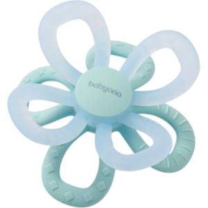 Babyono Силиконова гризалка Babyono - Цвете, синя (5901435416716)