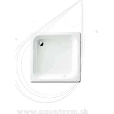 Kaldewei Advantage - Štvorcová sprchová vanička Sanidusch 395, 800 x 800 mm, biela - sprchová vanička, Perl-Effekt 331000013001