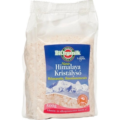 Bio rganik Himalájska Soľ ružová jemná 500 g
