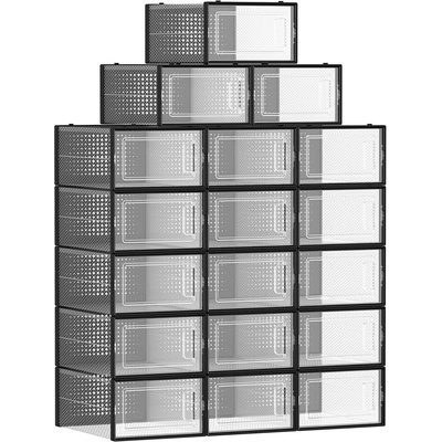 Songmics Úložné boxy 18 ks LSP007B18
