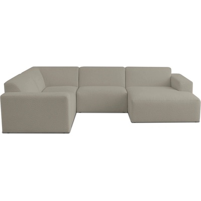 Scandic Светлокафяв ъглов диван от букле ("U" форма) Roxy - Scandic (U corner Right CM 9 capp.)