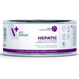 VetExpert Veterinary Diet Hepatic cat can - консерва за котки, поддържа чернодробната функция в случай на хронична недостатъчност, 100 гр, Vet Expert - Полша