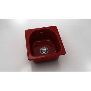 FAT Кръгла мивка Classic 217, Granicite, 530 Firebrick, с включен сифон Мивка за вграждане