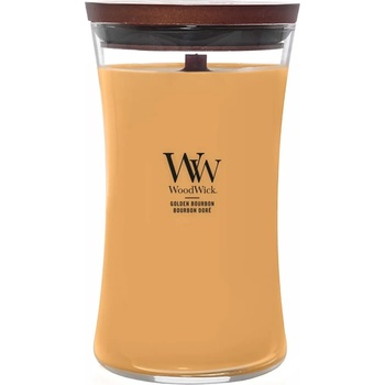 WoodWick Golden Bourbon ароматна свещ с дървен фитил 609, 5 гр