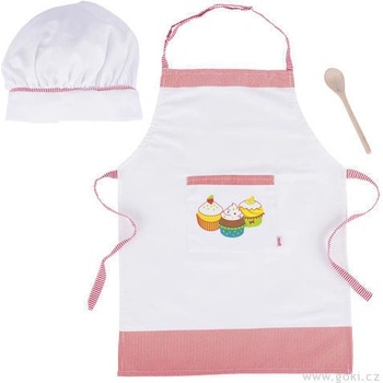 GOKI zástěrka čepice a vařečka sada