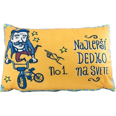 GiftyCity Vankúš Najlepší dedko 40x25