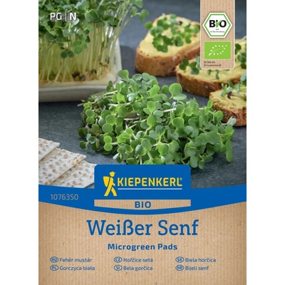 Kiepenkerl BIO Microgreen Garden Pads biela horčica - 1 bal.