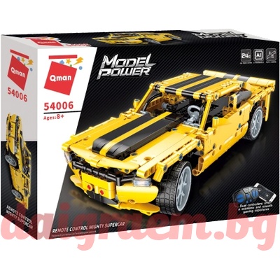 Qman Конструктор qman 54006 Супер автомобил с rc управление (q54006)
