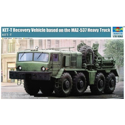 Trumpeter KET-T Recovery Vehicle Based on MAZ-537 Heavy Truck 1:35