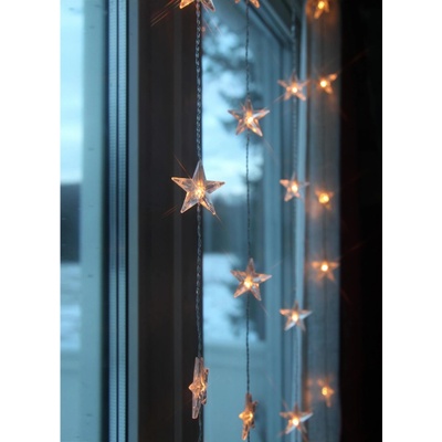 STAR TRADING Světelný řetěz s hvězdičkami Star Curtain 90 × 120 cm