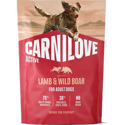 Carnilove Active Dog Dry Made with Lamb & Wild Boar for Adult All Breeds 1,5 kg