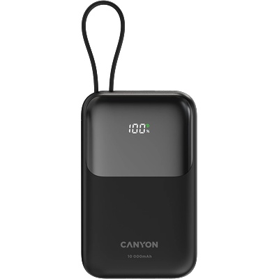 power bank OnPower 101 built-in cable 10000 mAh PD22.5W Black (CNS-CPB101BK)