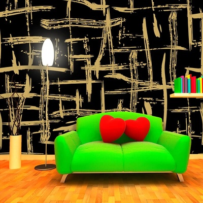 Sablio Tapeta Zlaté Maľovanie, rozmery 336x220 cm