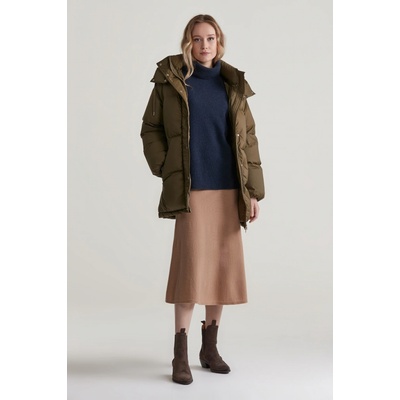 Gant Superfine Lambswool Skirt Caramel Beige